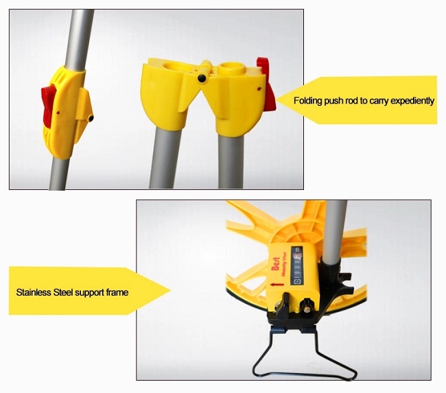 Handle Rolling Distance Measuring Wheel , Mechanical Meter Measuring Wheel 2