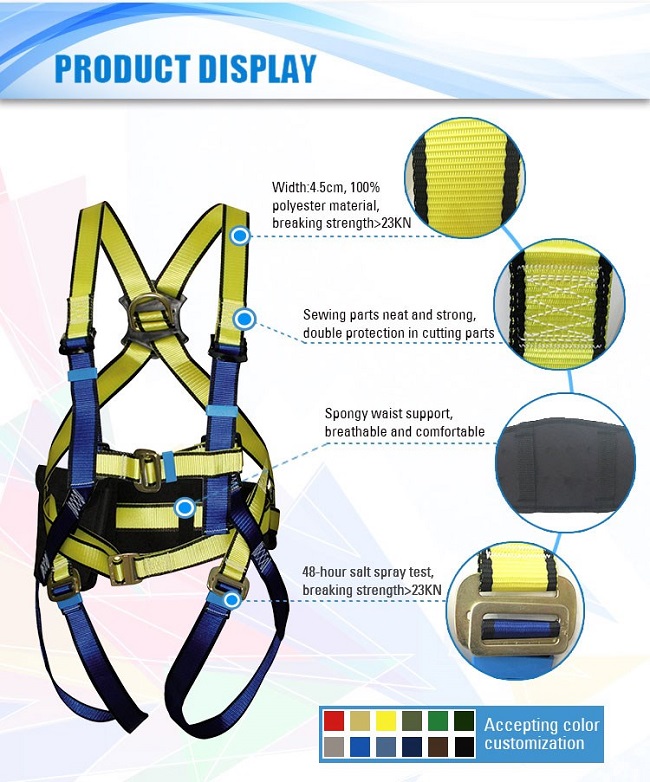 Lineman Safety Harness Construction Safety Tools 100% Polyester Safety Belt 2