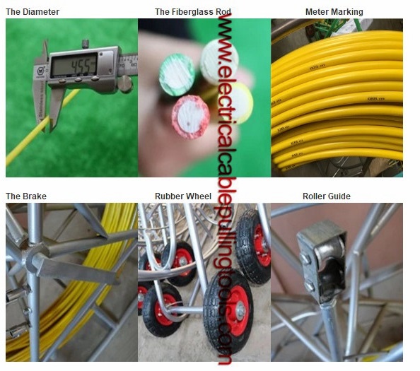 Heavy Duty Electrical Cable Pulling Equipment Powerful Strength Conduit Rodder 5