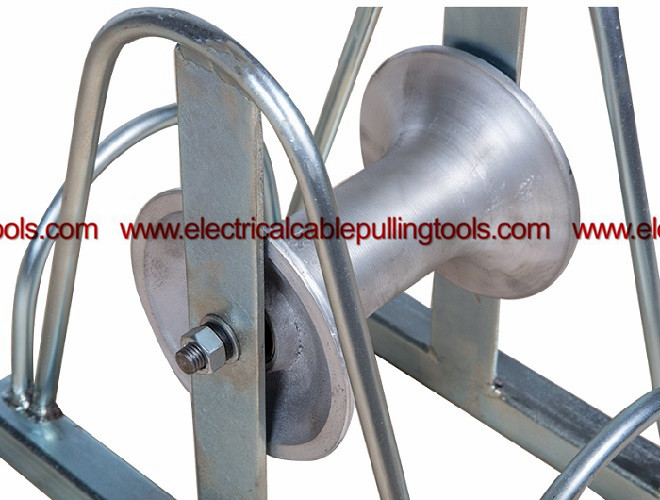 Aluminium Alloy Stringing Pulley Bridge Type Straight Line Cable Roller 1