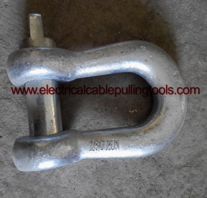 High Tensile Connector Shackle / Galvanized Steel Shackles For Connect Steel Wire 1