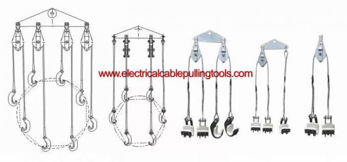 Twin Bundled Conductor Lifter Transmission Line Stringing Tools Rated Load 2x12 KN 1