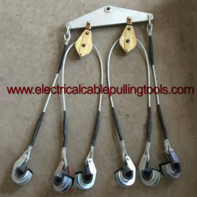 High Strength Transmission Line Stringing Tools Three Bundled Conductor Lifter 1