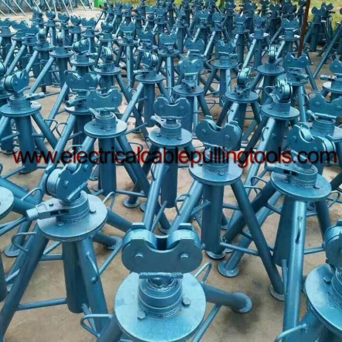 Customized Electrical Cable Pulling Tools Simple Reel Payout Stand 1 - 5 Ton Mechanical Cable With Screw Mandrel 1