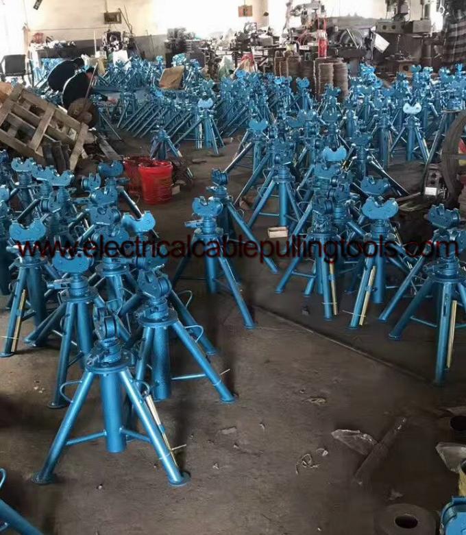 Screw Type Cable Laying Equipment , Wire Payoff Stand With 1 Ton 3 Ton 5 Ton Rated Load 1