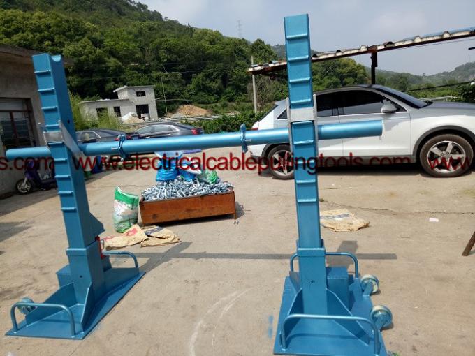 Electrical Carrying Cable Reel Stand Pulling Tools 20 Ton With Hydraulic Jack 1