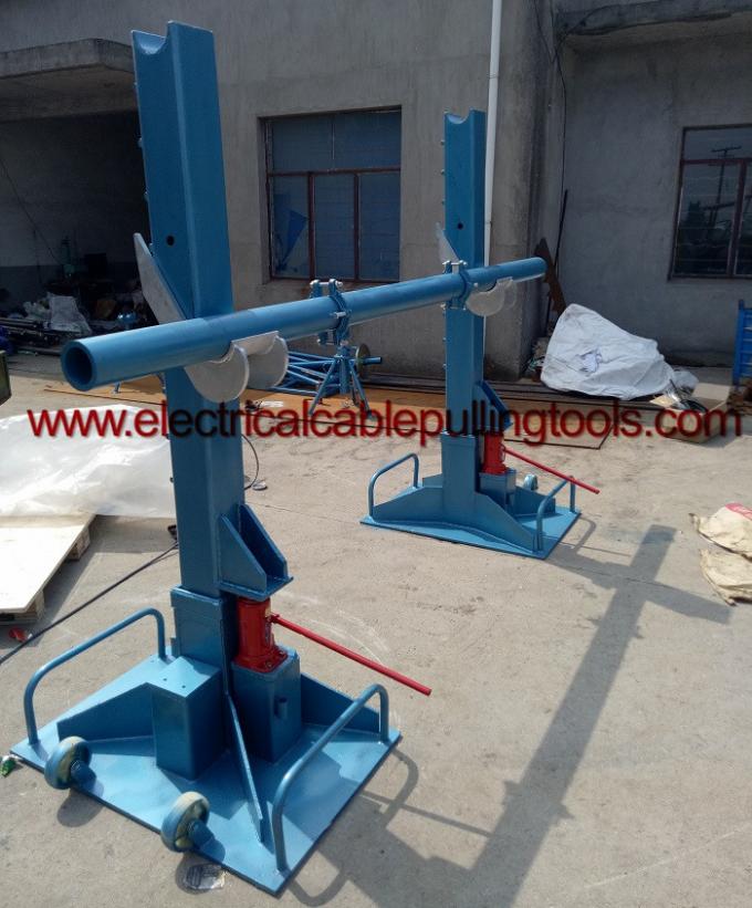 High Performance Cable Drum Hydraulic Wire Reel Stand Handling Equipment 15T - 20T 1