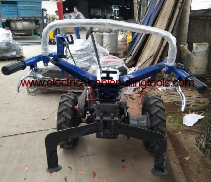 Diesel Engine Driven Cable Pulling Tools Walking Tractor Winch For Cable Pulling With 2000 RMP Speed 1