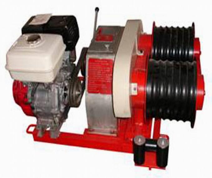 Honda Gasoline Engine Powered Winch 5T With Two Cable Drums For Wire Rope Pulling 1