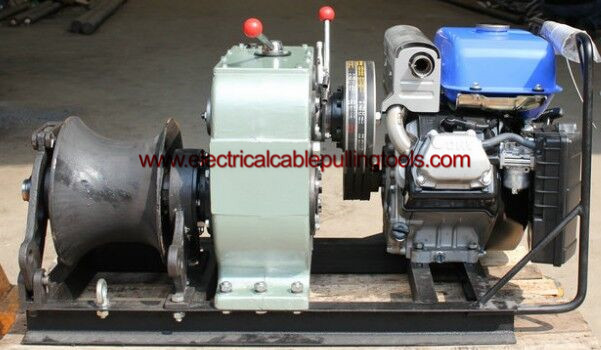 200kg High Speed Cable Pulley Machine Gasoline / Petrol Powered Winch 5 Ton 1