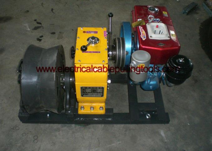 Fast 4T Pulling Force Diesel Powered Winch / Cable Pulling Equipment Liting / Hoist 1