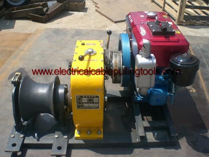 Power Construction Diesel Cable Winch Hoist 80KN 8 Ton ISO Approved 1