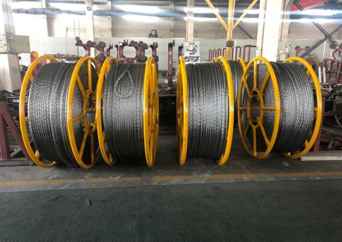 Anti Twist Braided Steel Rope 12mm For Pulling Single Conductor In Overhead Transmission Line Stringing 2