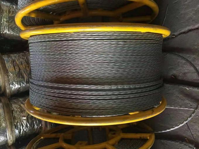 8 Strands Anti Twisting Braided Steel Rope For Pulling Conductor Or Optic Fiber Cable 1