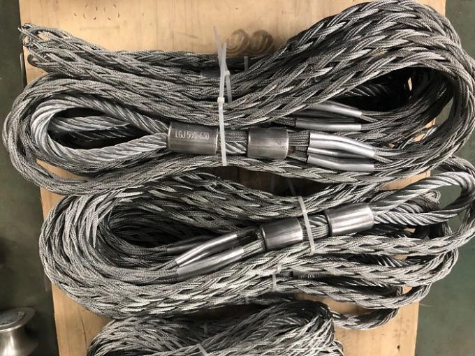 Power Line Construction Tools One Head Type Wire Rope Temporary Mesh Sock Joints 1