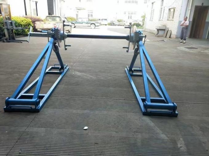 5 Ton 7 Ton Conductor Reel Stands With Disc Brake Of Stringing Equipment 1