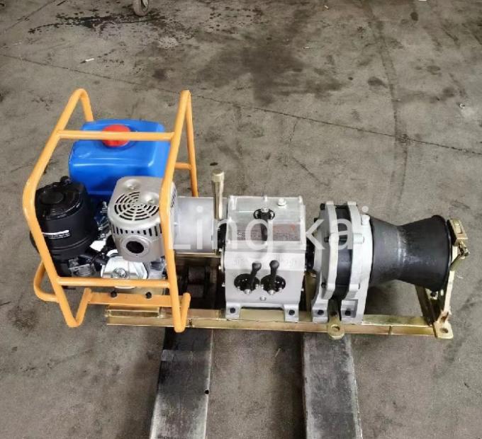 Power Pulling Winch With Honda Petrol Engine For Electric Line Stringing 1