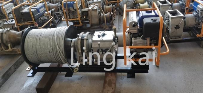 Power Pulling Winch With Honda Petrol Engine For Electric Line Stringing 2