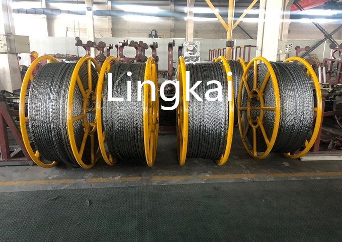 16mm Anti Twisting Steel Wire Rope For Two Bundled Conductors Stringing Overhead Line Tools 1