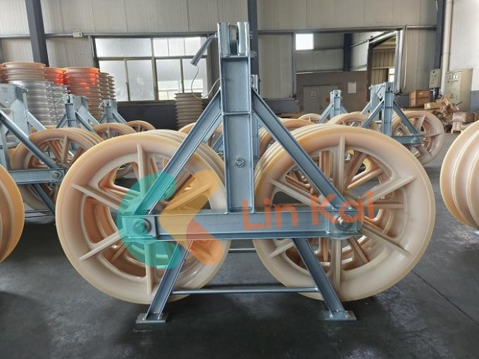 Special Customized Tandem Stringing Pulleys For Two Or Three Conductor Lines 2