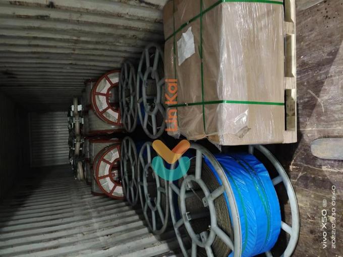 900KN Max Anti Twisting Steel Wire Rope 10mm For Stringing OPGW And Ground Wire 1