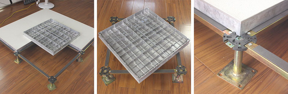 Clean Room Aluminum Alloy PVC Facial Electrostatic Floor