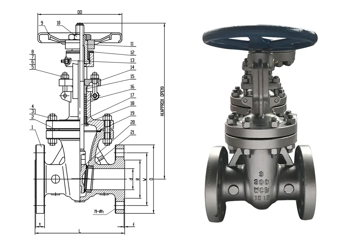 Cast Carbon Steel Gate Valves