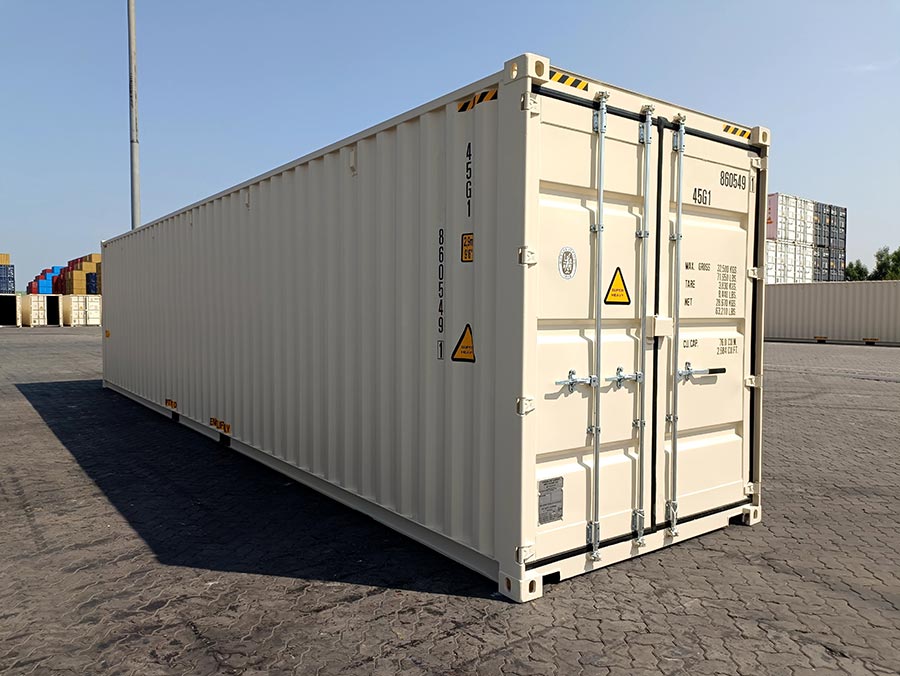 40HC Double Door Shipping Container