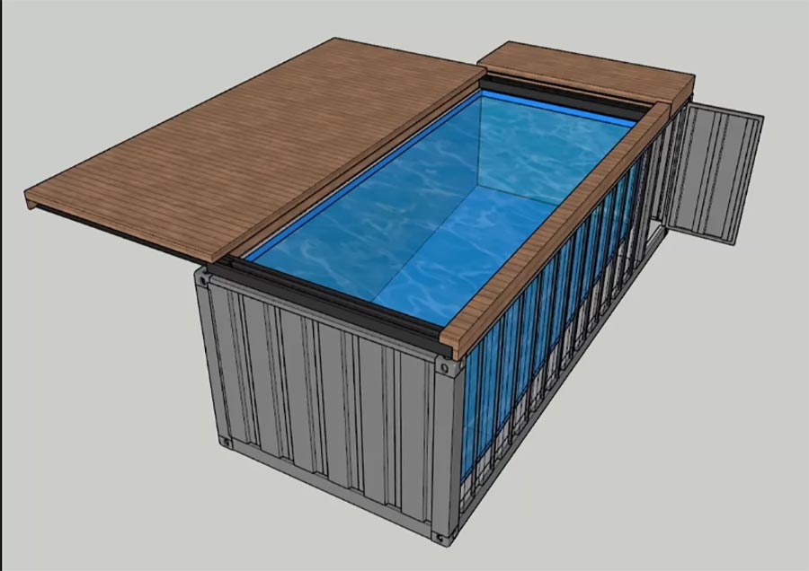 Swimming Pool Container