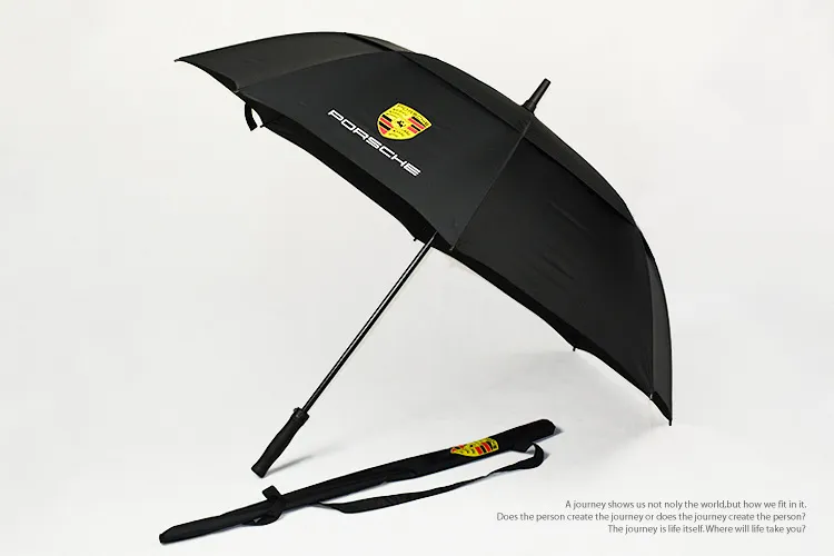 Car Brand Black Color Advertising Golf Umbrella