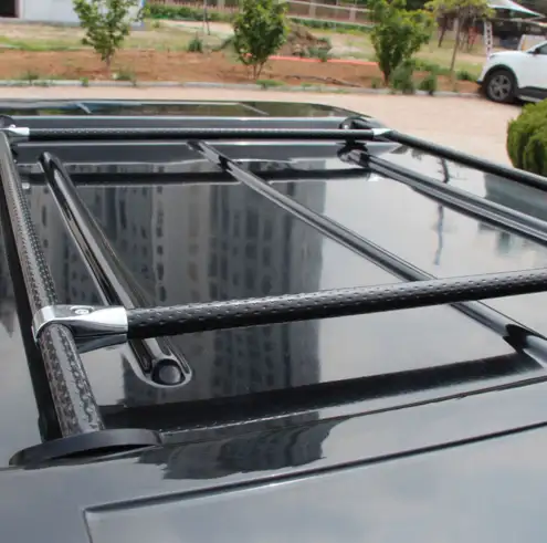 Hard Shell Camper Trailer Rooftop Tent With Rack